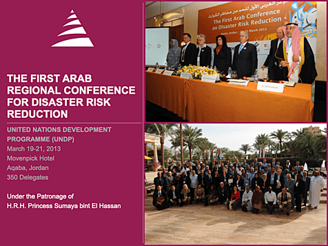 The First Arab Regional Conference For Disaster Risk Reduction
